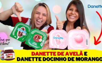 Novos sabores Danette_Danette avelã e danette docinho de morango