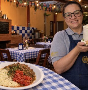 Chef Carolina Costa, do restaurante Quintal da Flora, no Tatuapé, em São Paulo.